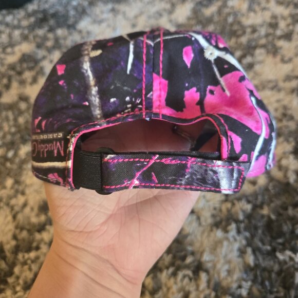 🧢 Ladies' Fit Muddy Girl Pink & Purple Camouflage Cap - Picture 3 of 5